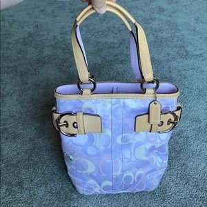 Purple Coach purse